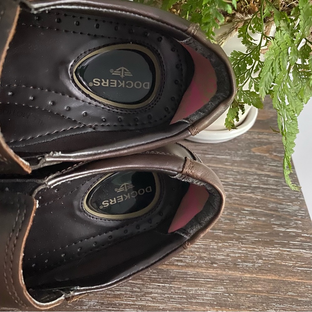 Dockers Men’s 9 M Slip On Loafers Casual‎ Shoes Brown Leather Low Top - Picture 8 of 10
